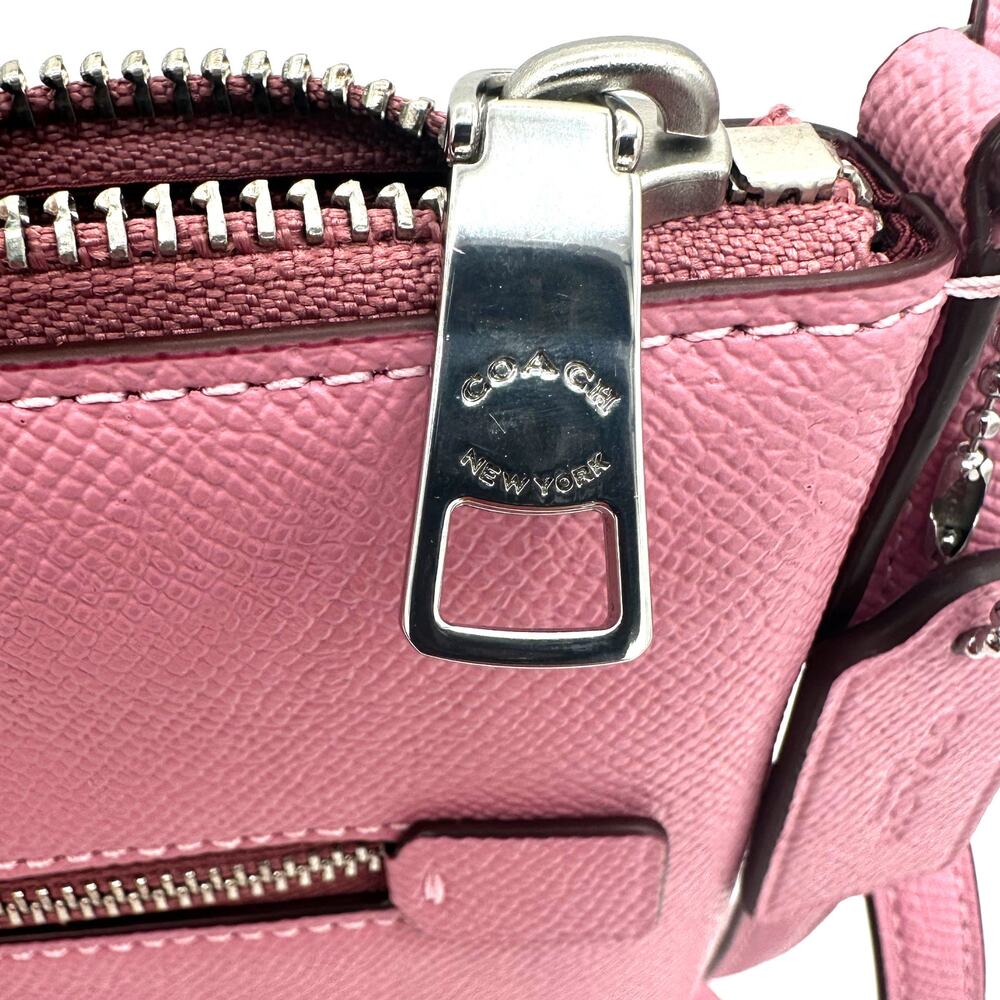 Coach Mini Rowan File Bag Crossbody Purse in Tulip Leather CE871 - Picture 4 of 6